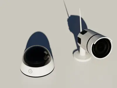  Security Camera 3D models Low-poly 3D model
