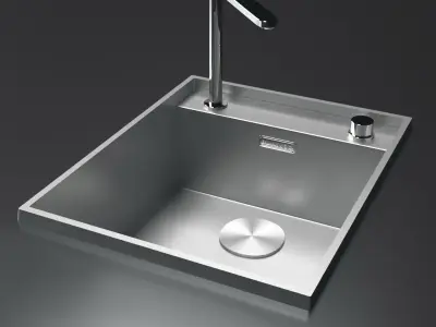 Retractable window mixer BLANCO 3D model