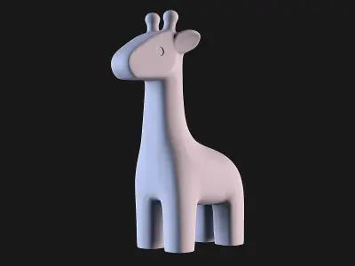 Giraffe Baby 3D print model