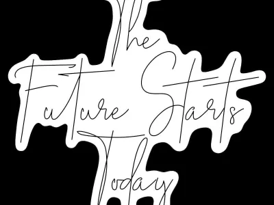 The Future Starts Today Neon Sign 3D model