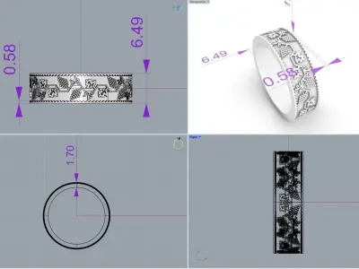 ring obr 619 3D print model