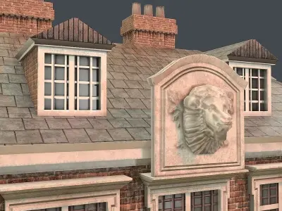 Low Poly House 01 Low-poly 3D model