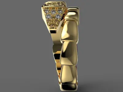 Serpenti Bvlgary ring bulgari serpiente snake 3D print model