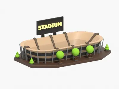 Stadium 3D Illustration 3D model