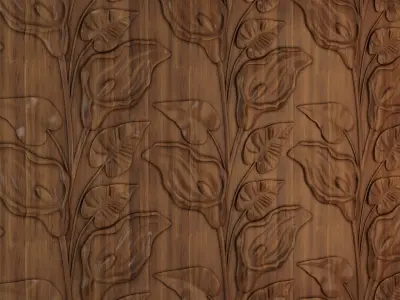 3d Wall 02 Calla 3D model