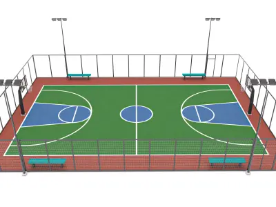 Basketball Court 3 3D model