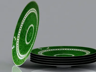 Plate  Central Asia 3 3D model