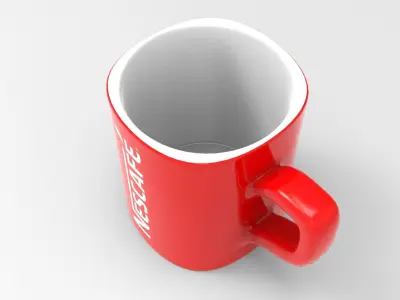 Nescafe Cup Low-poly 3D model