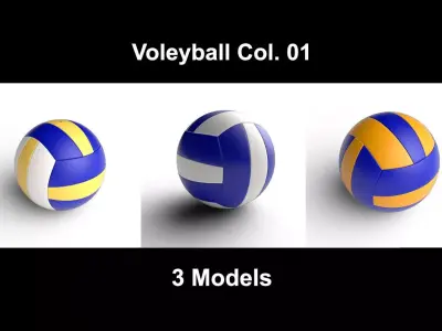 Voleyball Collection  01 3D Model Pack