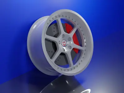 HRE Performance rim  Low-poly 3D model