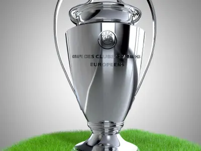UCL Champions Trophy 2022 Low-poly 3D model
