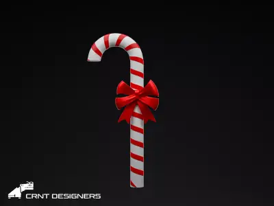 Christmas Candy Cane 3D model