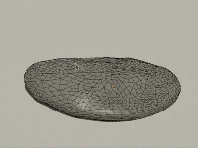 Rock 2 and UV map Free low-poly 3D model