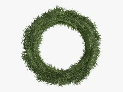 Christmas wreath 04 3D model