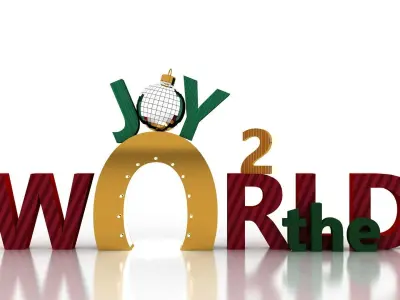 Christmas Decorative Element- Joy 3D model