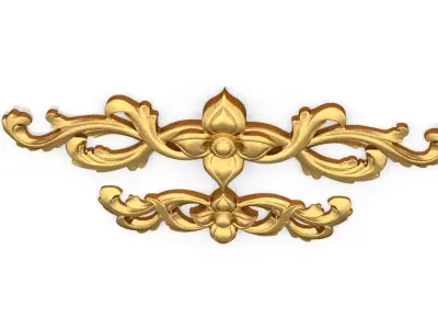 Classic decor ornament 134 3D model