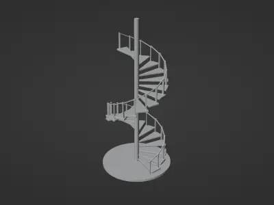 Spiral Staircase 3D model