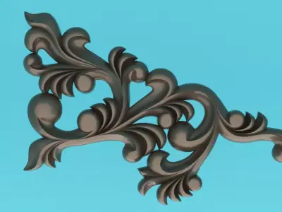 Carving 3D model MOLDING  Low-poly 3D model