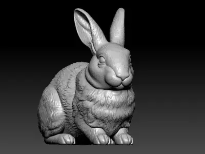 Rabbit rex model - statue - decor - 3D print 3D print model