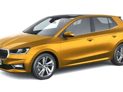 Skoda Fabia 2025 with Interior 3D model