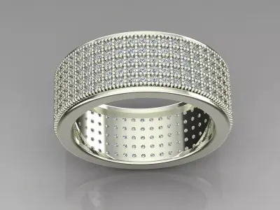 Band Ring 3D print model