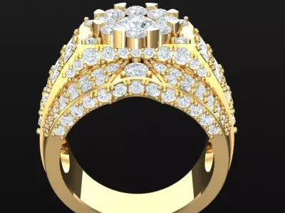 Luxury Men Rings Designs 4MR053 3D print model