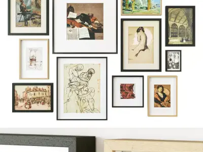 Gallery Wall 92 3D model