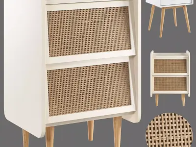La Redoute Interieurs Bedside Tables Set 4 3D model