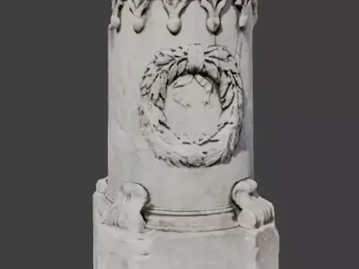 Pisa sandstone column Scan Italy 3D print top 3D model