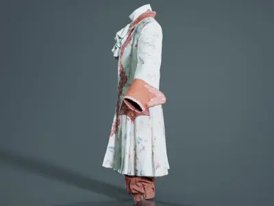 Heaven Decorated Historic Costume Low-poly 3D model