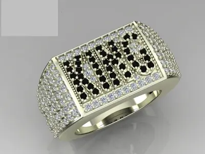 Band Ring 3D print model