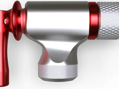 Bike inflator 3D model