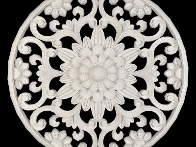 Decorative Wall Rosettes 06 3D model