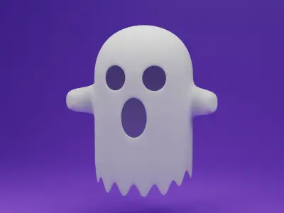 Cartoon Ghost 3D model