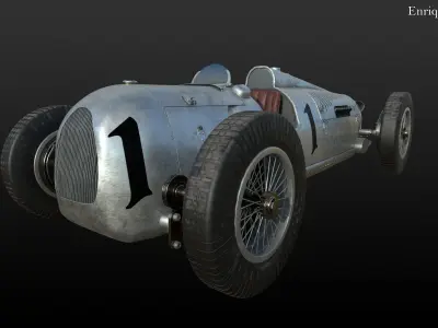 Auto Union Tye D 1936 3D model