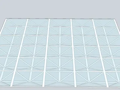 roof tensile structure 3d model 3D model