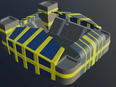Football Stadium - Fenerbahce Low-poly 3D model