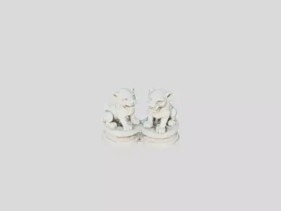 Figure Chinese Low-poly 3D model