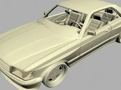 Mercedes 126 SEC AMG WIDEBODY 3D model