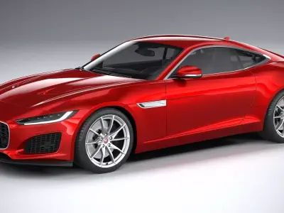Jaguar F-Type Regular Coupe 2021 3D model