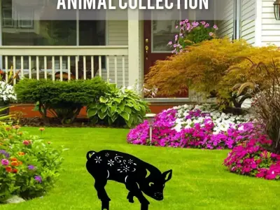 Wonderful Artificial Pig Home and Garden Outdoor Lawn Decor 3D model