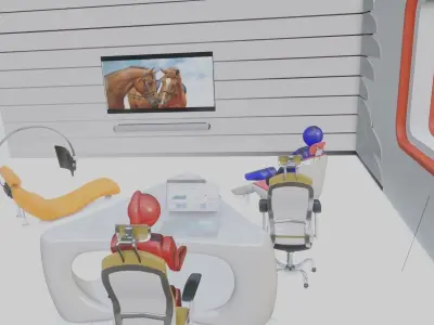 Interior futuristic 3D model