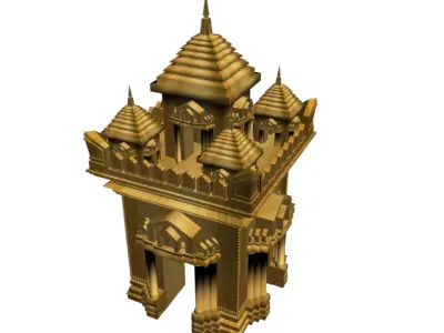 Patuxay Monument - Laos 3D print model