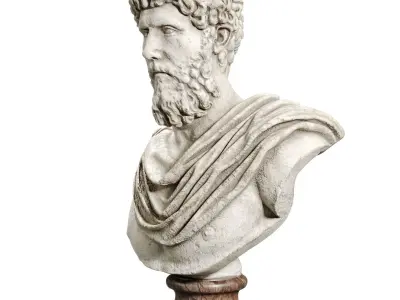 Lucius Verus Bust  Low-poly 3D model