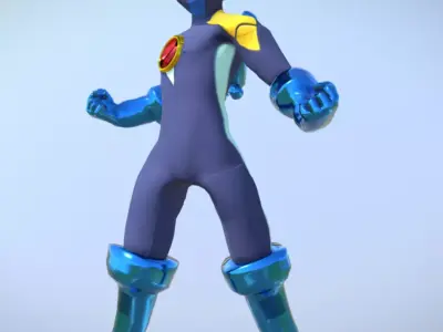 Megaman-NT-Warrior mega man character Free 3D model