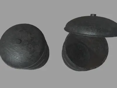 Petrol Can Low-poly 3D model