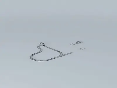 Wooden Toy Train System Free 3D model