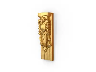 Classic decor ornament carved 12  3D model