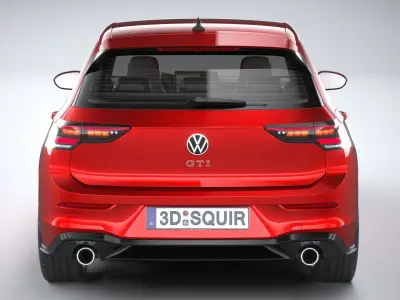 Volkswagen Golf GTI 2024 3D model