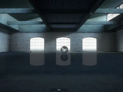 Warehouse VR  Product Car Showcase 4K Baked and Corona Max Scene Low-poly 3D model